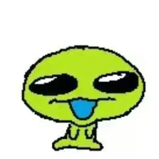 Telegram sticker 🤪 Пришелевц @TgEmodziBot