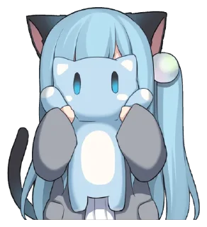 Telegram sticker 😶 【甘城なつき】ears 2