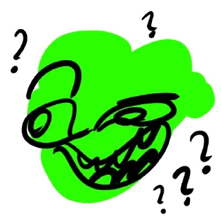 Telegram sticker ❓ Ржака