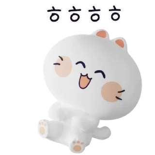 Телеграм стикер 💬 우다다다 모찌찌찌 By @KakaoEmoticon