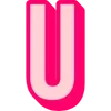 Sticker 🤩 Bebas Outline Pink @TgEmodziBot