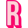 Sticker 🤩 Bebas Outline Pink @TgEmodziBot