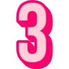 Sticker 🤩 Bebas Outline Pink @TgEmodziBot