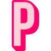 Sticker 🤩 Bebas Outline Pink @TgEmodziBot