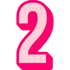 Sticker 🤩 Bebas Outline Pink @TgEmodziBot