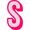 Sticker 🤩 Bebas Outline Pink @TgEmodziBot