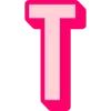 Sticker 🤩 Bebas Outline Pink @TgEmodziBot