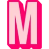 Sticker 🤩 Bebas Outline Pink @TgEmodziBot