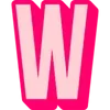 Sticker 🤩 Bebas Outline Pink @TgEmodziBot