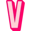 Sticker 🤩 Bebas Outline Pink @TgEmodziBot