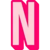 Sticker 🤩 Bebas Outline Pink @TgEmodziBot