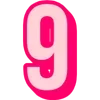 Sticker 🤩 Bebas Outline Pink @TgEmodziBot