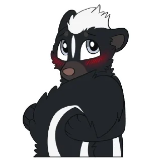 Video sticker 😳 Skunk Stickers by Pulexart.com