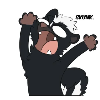 Telegram sticker 🤬 Skunk Stickers by Pulexart.com