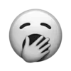 Sticker 🥱 gray ➜ @emoji1