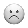 Sticker ☹️ gray ➜ @emoji1