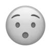 Sticker 😯 gray ➜ @emoji1