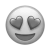 Sticker 😍 gray ➜ @emoji1