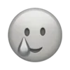 Sticker 🥲 gray ➜ @emoji1
