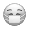 Sticker 😷 gray ➜ @emoji1