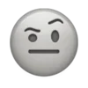 Sticker 🤨 gray ➜ @emoji1
