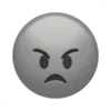 Sticker 😡 gray ➜ @emoji1