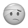 Sticker 🤕 gray ➜ @emoji1