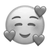 Sticker 🥰 gray ➜ @emoji1