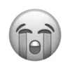Video sticker 😭 gray ➜ @emoji1