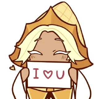 Telegram sticker 😘 Pure Vanilla Cookie