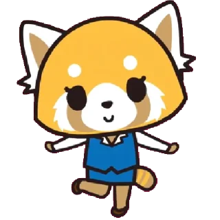 Telegram sticker 🙂 Aggretsuko by @hooomesick