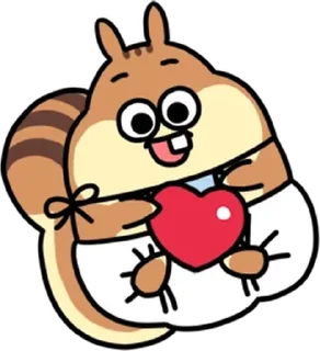 Video sticker 💬 똘망똘망 아기 다람이 By @KakaoEmoticon