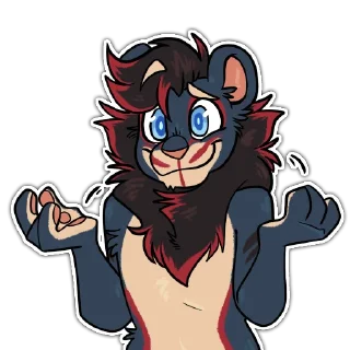 Sticker 🤷‍♂ Wonderkat lion