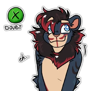 Video sticker 🧐 Wonderkat lion