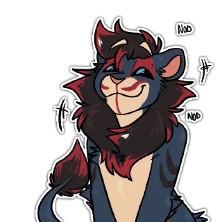 Telegram sticker 🆗 Wonderkat lion