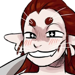 Telegram sticker 🔪 Arirals