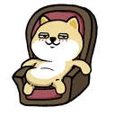 Telegram sticker ☺️ little_fat_shibainu_full