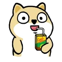 Telegram sticker 😃 little_fat_shibainu_full