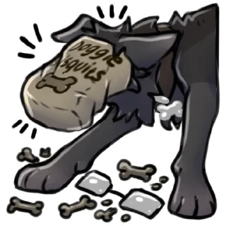 Video sticker 😣 Weredog Grey NSFW (by FA/amiel)