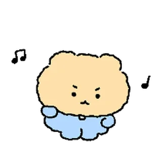 Telegram sticker ⭐ 아기 망그러진 곰 2 @moe_sticker_bot