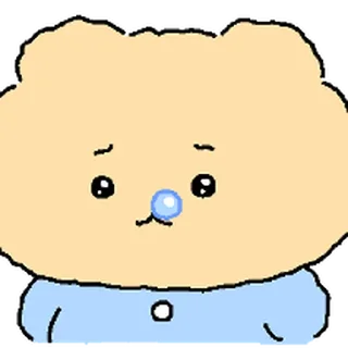 Video sticker ⭐ 아기 망그러진 곰 2 @moe_sticker_bot