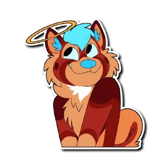 Video sticker 😇 Floofy's Way 2 — @stckrRobot