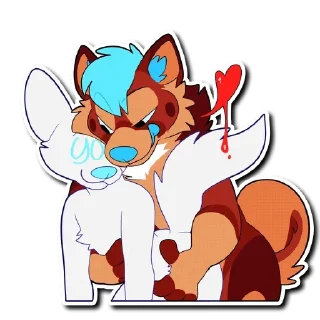 Video sticker 💦 Floofy's Way 2 — @stckrRobot