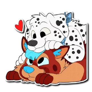 Telegram sticker ❤️ Floofy's Way 2 — @stckrRobot