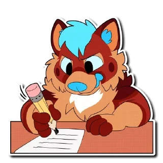 Telegram sticker 📝 Floofy's Way 2 — @stckrRobot