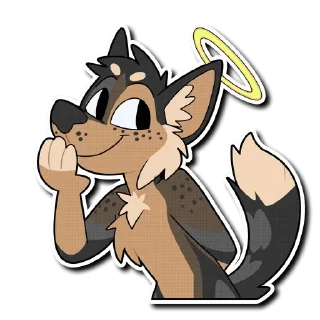 Video sticker 😇 Floofy's Way 2 — @stckrRobot