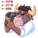 Telegram sticker 😢 Bull & Bear