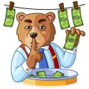 Telegram sticker 🤫 Bull & Bear