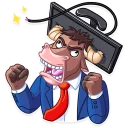 Telegram sticker 😡 Bull & Bear