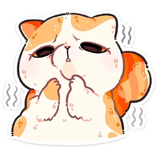 Telegram sticker 🐱 Фасолька от @TgSticker